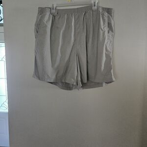 Columbia Tan Athletic Shorts Lightweight Elastic Waist